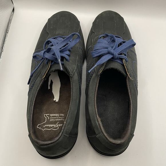 Allen Edmonds Jack Nicklaus Signature Men’s Black Leather Golf Shoes Size 9 D - Picture 4 of 8